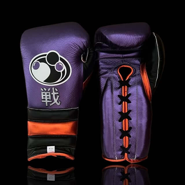 Grant Purple/Black/Orange 14oz Boxing Gloves High Quality Gym Gloves