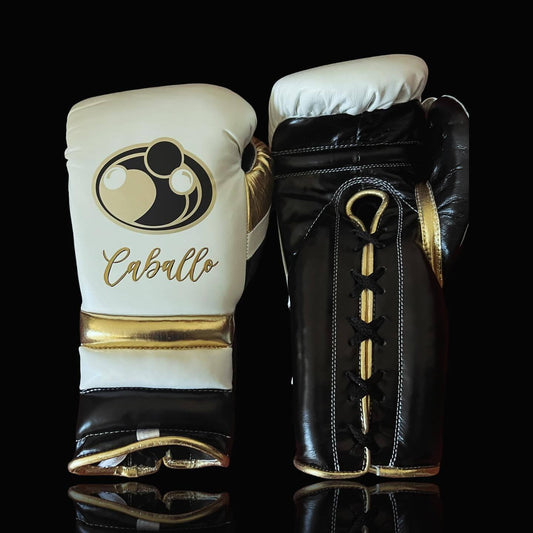 Grant Boxing Gloves White/Black/Gold Boxing Training