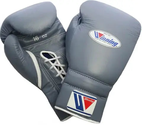 Winning Grey 14oz Boxing Gloves High Quality Gym Gloves
