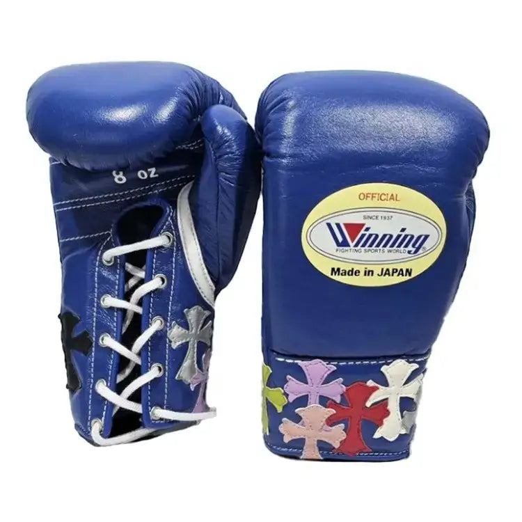 Winning Boxing Gloves Purple Curved Leather Gloves for Sparring