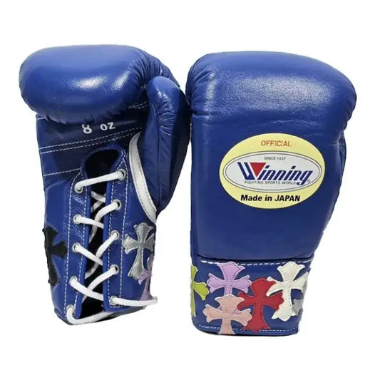 Winning Boxing Gloves Purple Curved Leather Gloves for Sparring