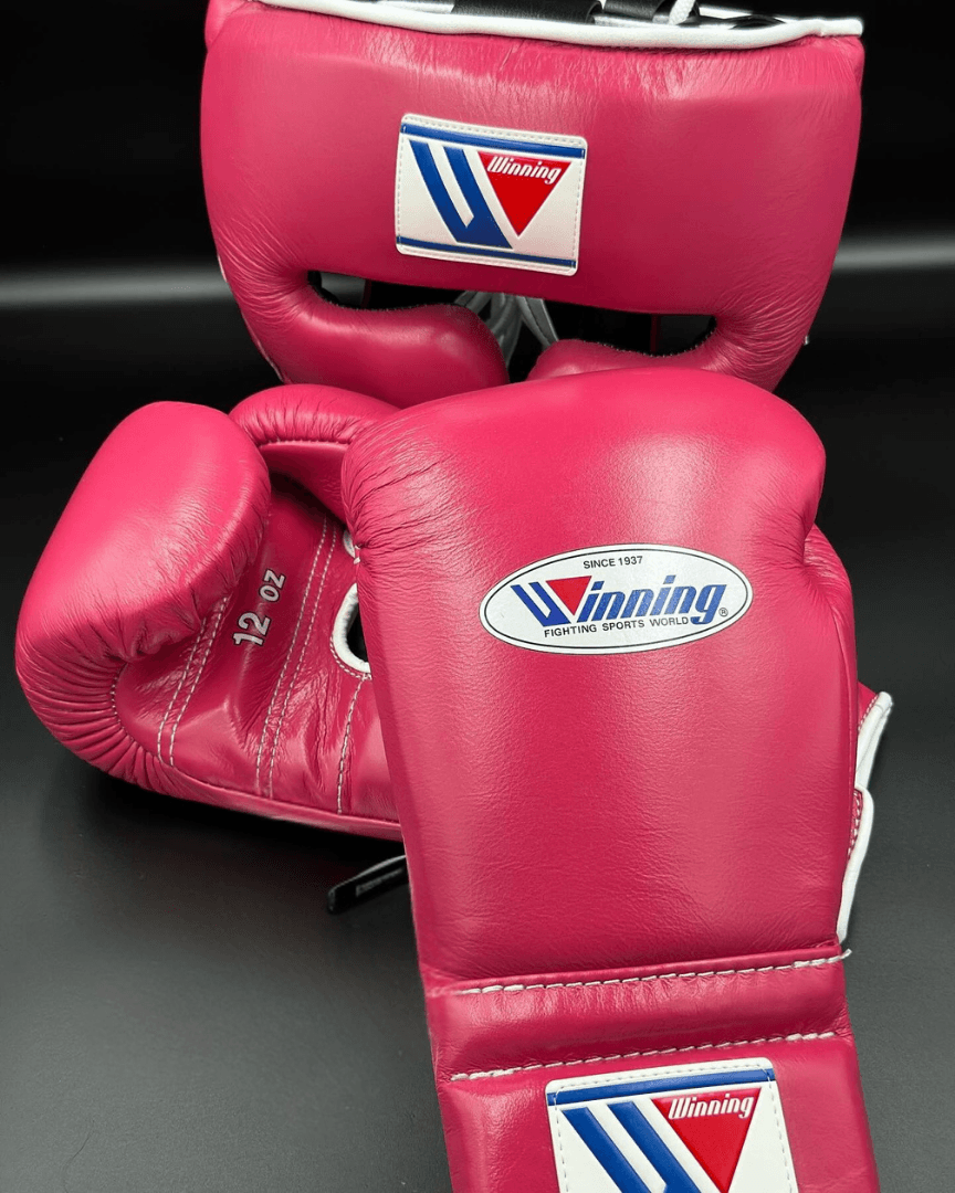 Winning Sparring Boxing Set Pink Complete Gear Bundle