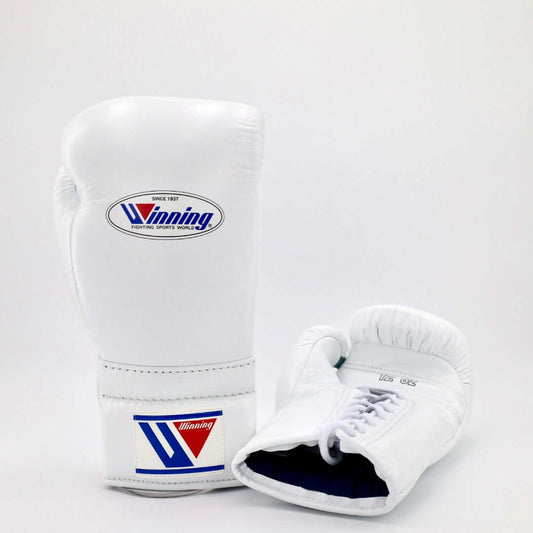 Winning Boxing Gloves White Leather Training Gloves for Boxing