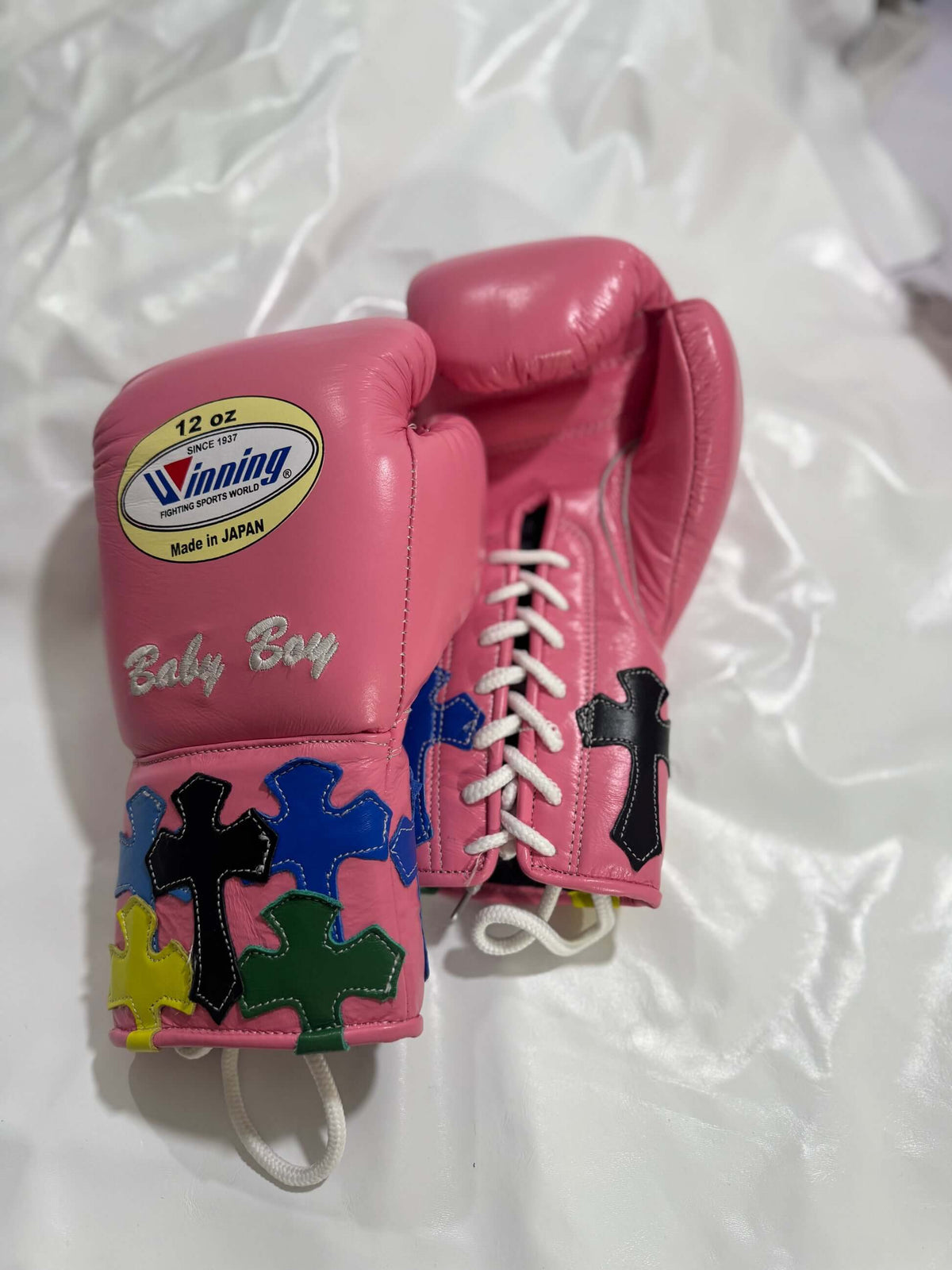 Winning Pink 14oz Boxing Gloves Custom Sparring Gloves