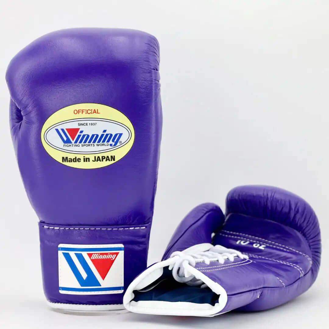 Winning Purple Boxing Gloves Premium Gym Training Pair