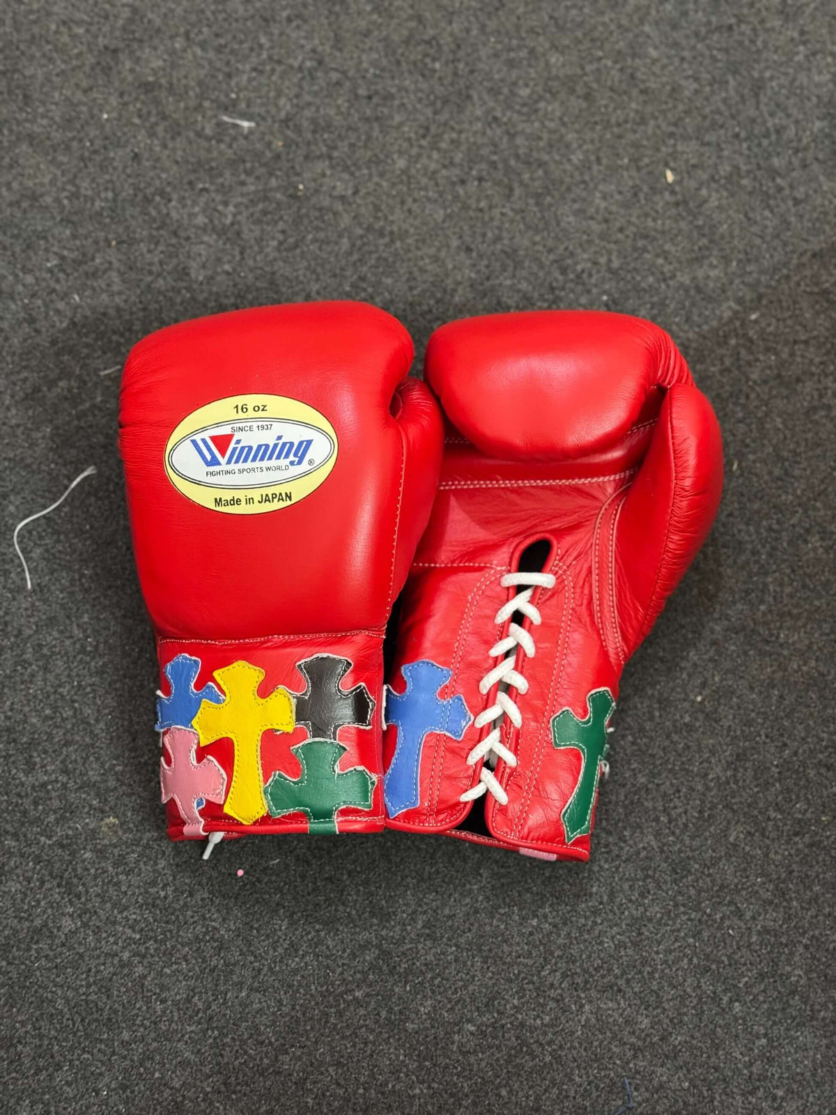 Winning Red Boxing Gloves Premium Gym Training Pair