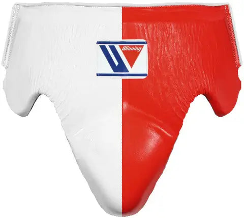 Winning Boxing Groinguard White/Red Abdominal Guard for Sparring