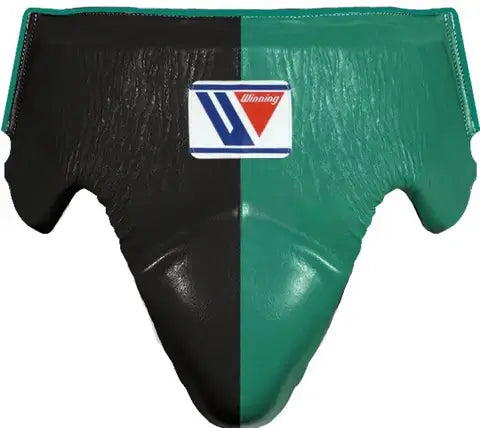 Winning Boxing Groinguard Black/Green Protective Guard for Workout Sessions