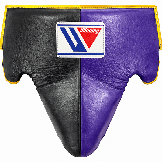 Winning Boxing Groinguard Black/Purple/Gold Protective Cup for Training