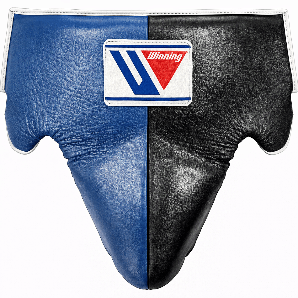 Winning Boxing Groinguard Blue/Black Abdominal Protector for Heavy Training