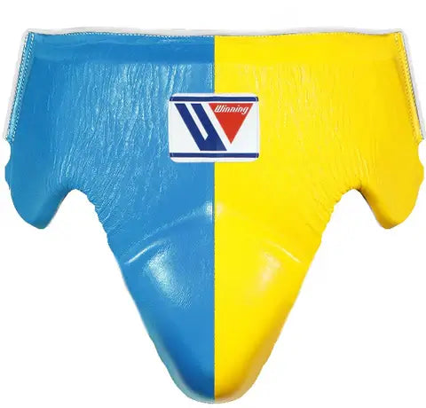 Winning Boxing Groinguard Blue/Yellow Protective Cup for Training