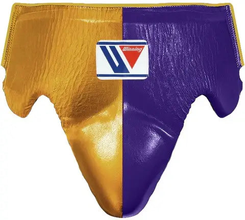 Winning Boxing Groinguard Gold/Purple Cup Guard with Secure Straps