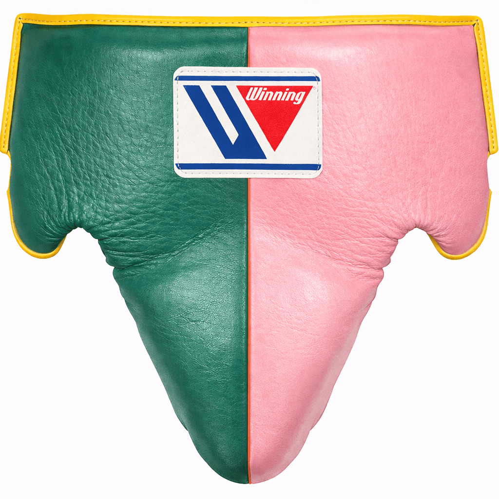 Winning Boxing Groinguard Green/Pink/Yellow Protective Guard for Workout Sessions