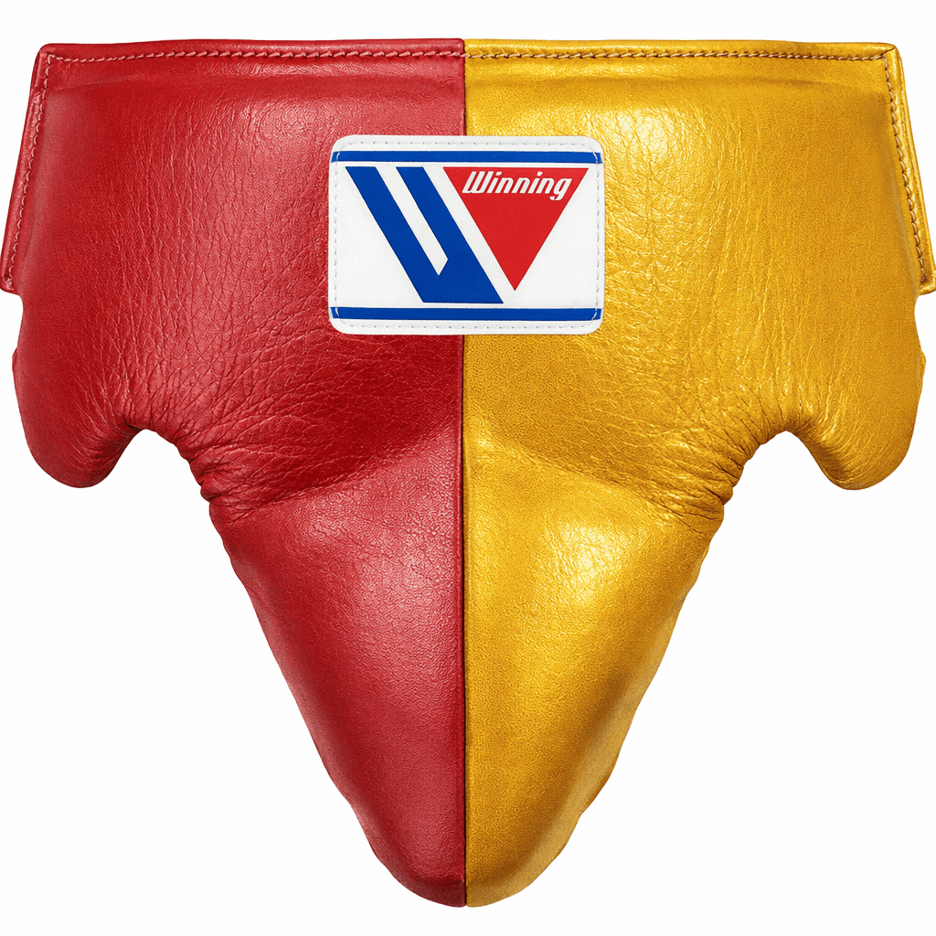 Winning Boxing Groinguard Red/Gold Protective Groin Guard for MMA