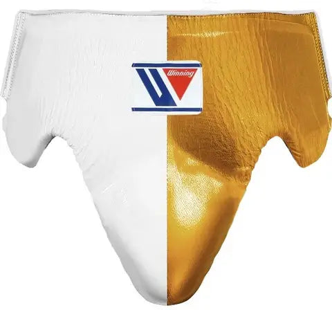 Winning Boxing Groinguard White/Gold Protective Guard for Workout Sessions