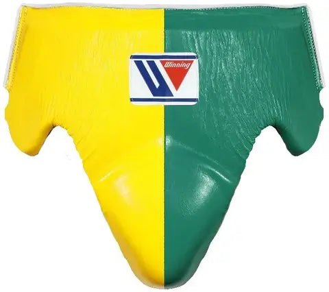 Winning Boxing Groinguard Yellow/Green Protective Cup with Adjustable Straps