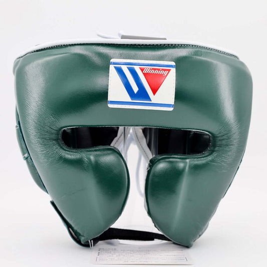 Winning Boxing Headgear Green Head Guard for Muay Thai Training
