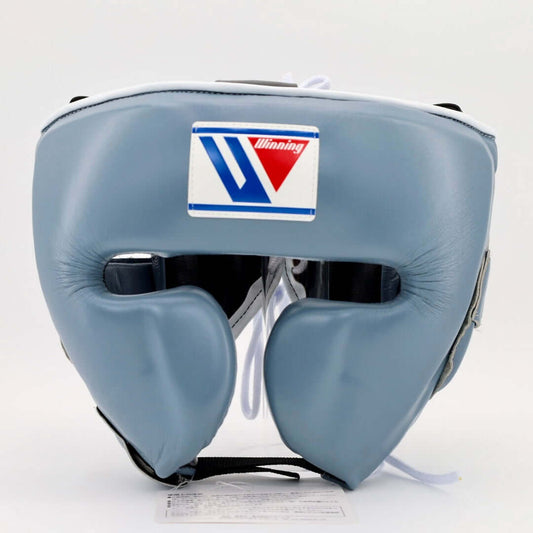 Winning Boxing Headgear Light-Green Padded Leather Head Guard for Sparring