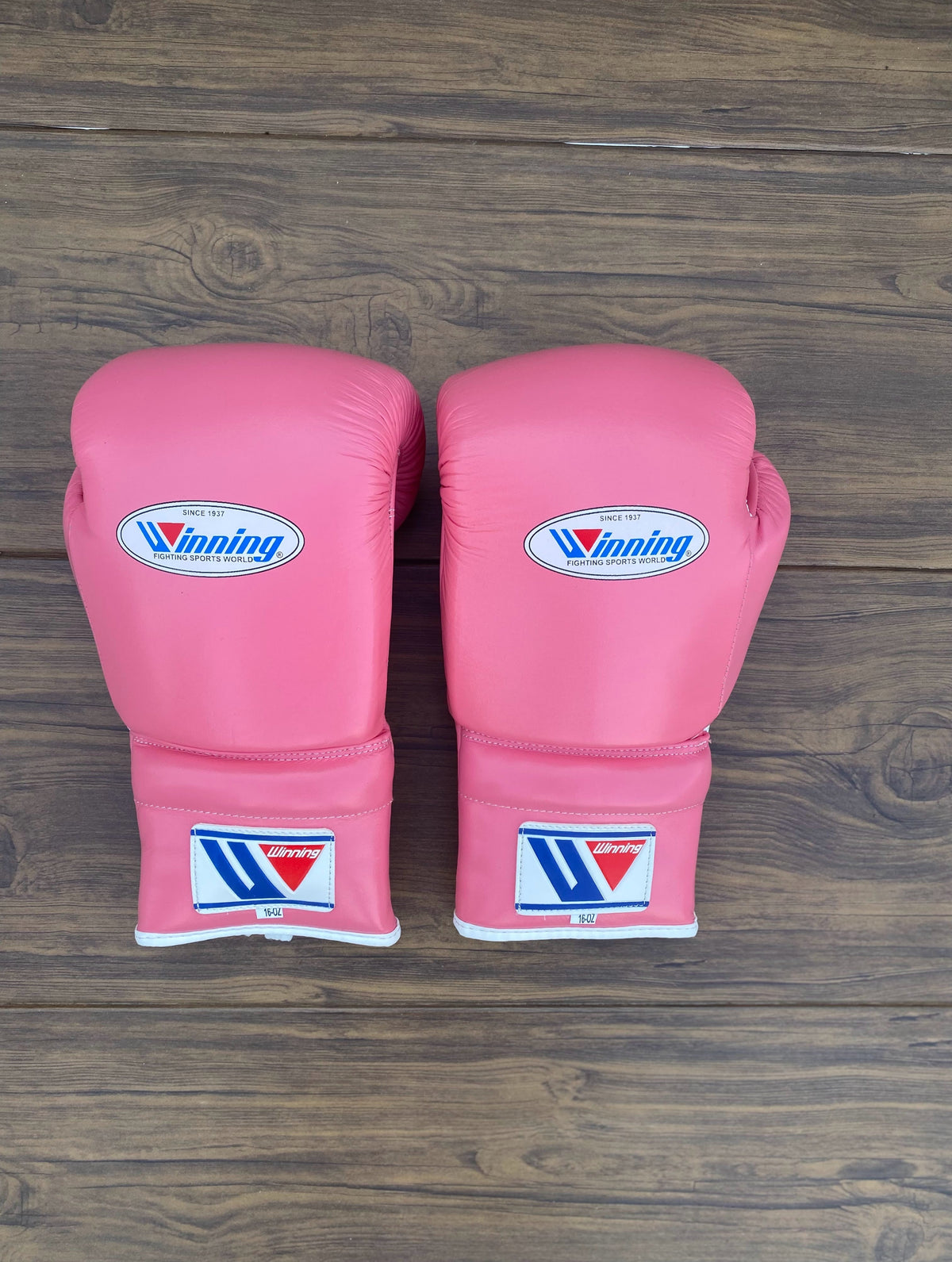 Winning Beginner Boxing Set Pink Gloves Back View