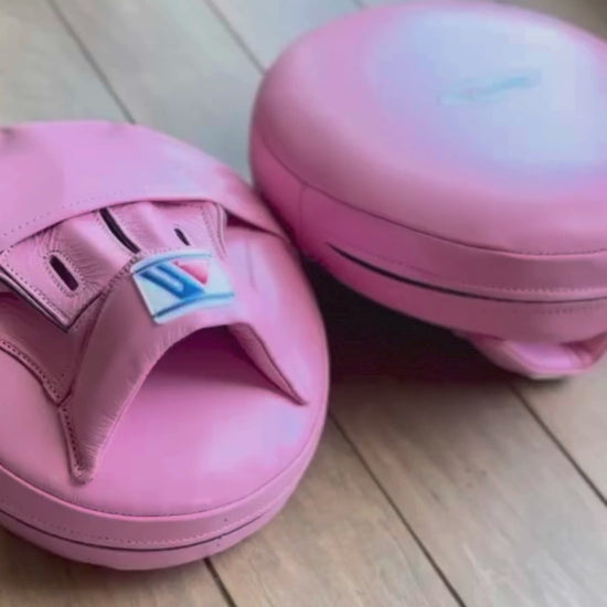 Winning Boxing Mitts Pink Video
